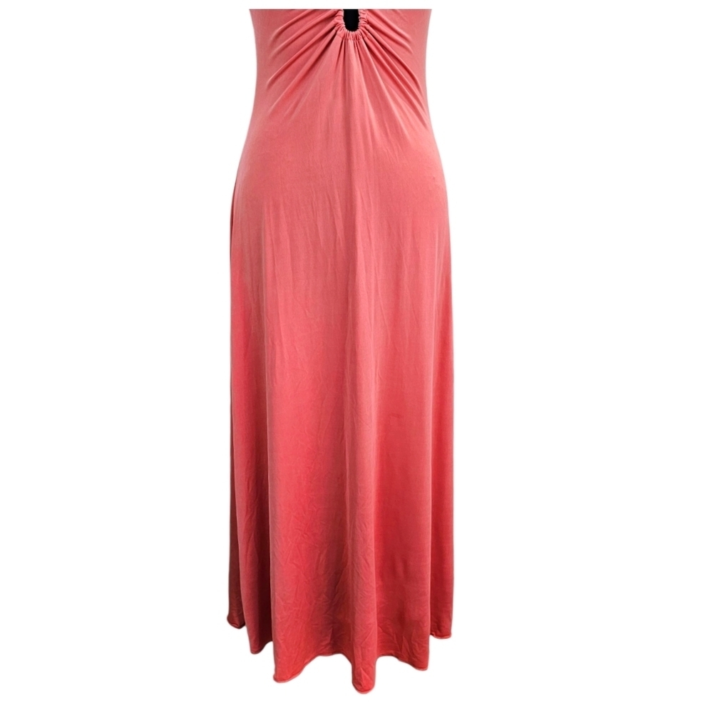 Sincerely Jules Coral Strappy Cutout Midi Dress Large Y2K Resort Vacation 2000s - Picture 11 of 14